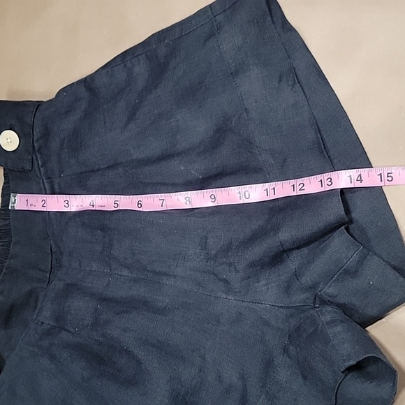 Free the Label Size S Black Linen Florence Shorts, Gently Used Condition - Picture 6 of 12